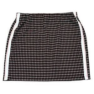 Forever 21 Maroon Crimson Burgundy Cream Plaid A-line Mini Skirt Large